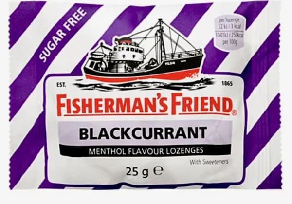 Леденцы Fisherman's Friend без сахара Sugar Free Blackcurrant, Великобритания черная смородина