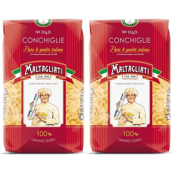 Макаронные изделия Maltagliati No 040 Ракушки 450 г, набор: 2 штуки