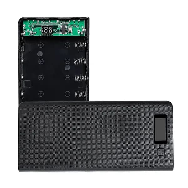 Прочные и удобные для ношения 8x18650 аккумуляторов DIY Power Bank Box Держатель для кейса Двойное зарядное устройство USB со светодиодной подсветкой