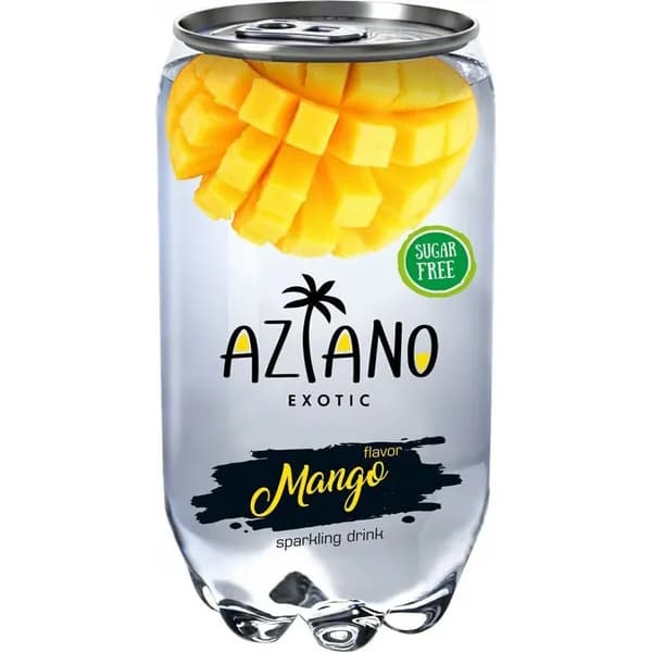 Газированный напиток Aziano манго сильногазированный 350 мл