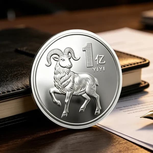 Монета в честь года Козы 2027,1 шт