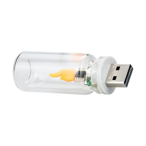 USB-ночник, светодиодная подсветка с имитацией пламени