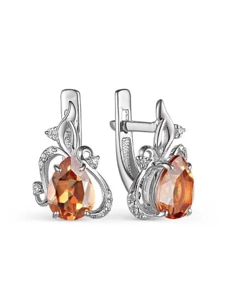 Серьги с Султанитом Костромской завод