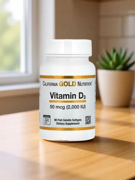 Витамин Д3, 50 мкг (2000 МЕ), 90 рыбно-желатиновых капсул California Gold Nutrition