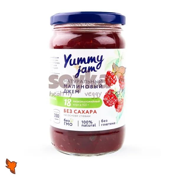 Джем малиновый без сахара Yummy Jam, 350г
