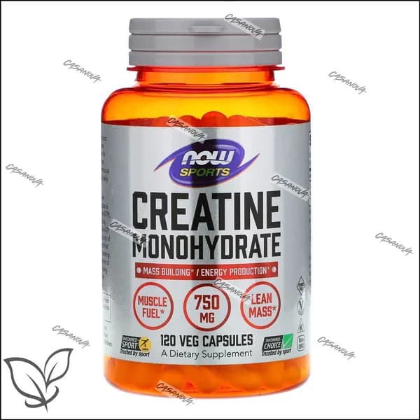 Креатин моногидрат NOW Creatine Monohydrate 750 мг 120 растительных капсул-