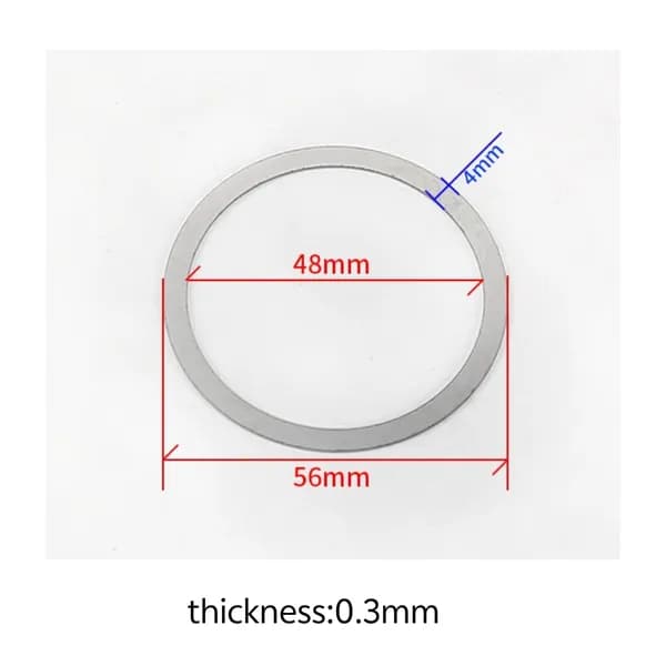 Backfocus adjustment,Flange gasket,Прокладка заднего соединительного фланца M48, нержавеющая сталь 304, принадлежности для астрономических телескопов