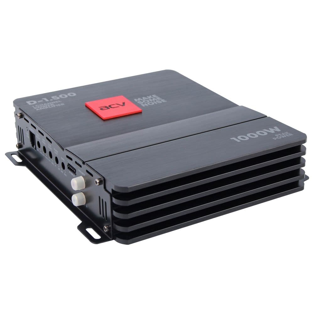 Усилитель ACV DX-1.1500 V4 1500Bт (1 канал, 2- 1 Ом, BassBoost/ D класс )