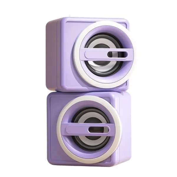 Двухканальные USB-колонки для ПК, Фиолетовый - Стандартное издание