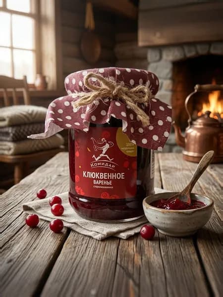 Варенье клюквенное 0,25 л. (330 гр)
