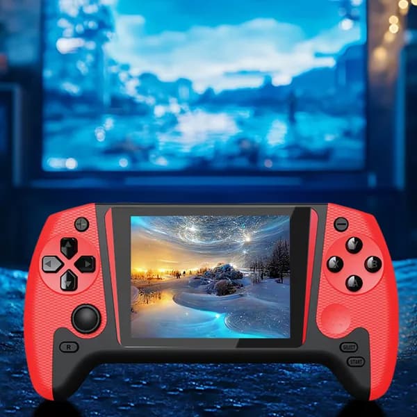 Портативная игровая консоль с 3,5-дюймовым экраном и 500 встроенными классическими играми
