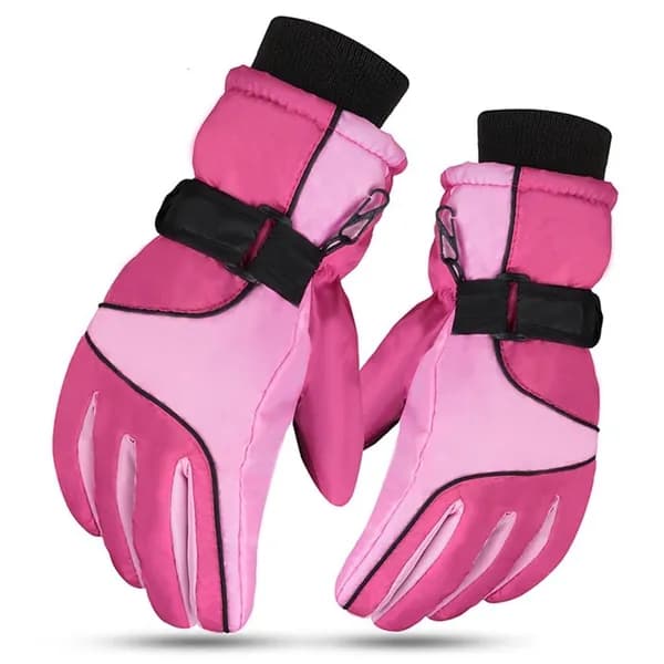 Теплые перчатки с сенсорным экраном для езды на велосипеде и лыжах для мужчин и женщин-женские розово-красные светло-розовые