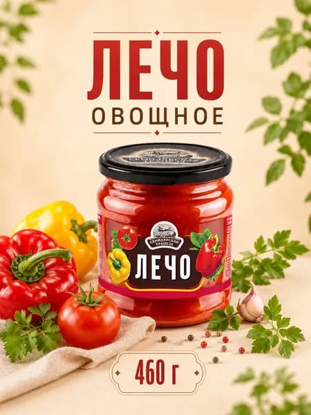 Семилукская трапеза Лечо овощное 480 грамм