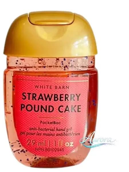 Мини-антисептик для рук США Bath & Body Works, антибактериальный гель, 29 мл, насыщенный аромат клубничного торта