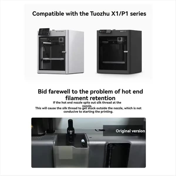 Двухрядные силиконовые щетки для стеклоочистителей Bambu Lab X1/X1C/P1P/P1S, дизайн для 3D-печати (черные)