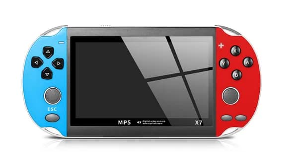 Портативная детская игровая консоль-приставка MyPads 4.3-дюймовый большой экран 128-битная поддержка GBA/ NES, красный-синий цвет
