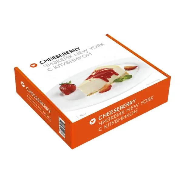 Торт Cheeseberry Чизкейк New-York с клубничным наполнителем замороженный 700г