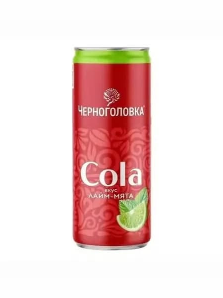 Газированный напиток Черноголовка Кола лайм-мята 330 мл
