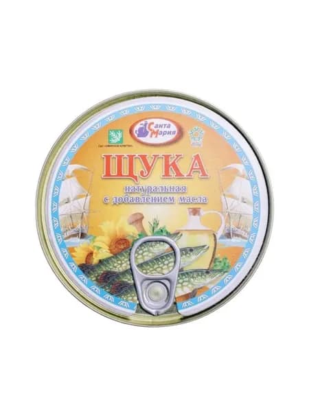 Санта Мария Щука натуральная с добавлением масла 230 г