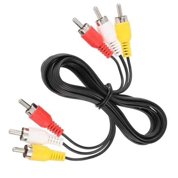 Высококачественный композитный аудио-видеокабель RCA 1,5 м для телевизора и домашнего кинотеатра