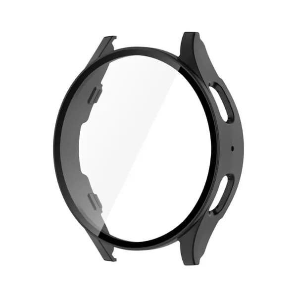 Стекло + чехол для Samsung Galaxy Watch 7 40 мм 44 мм Универсальная защитная пленка для экрана Жесткий чехол-бампер для ПК
