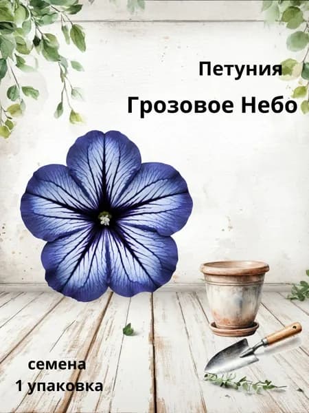 Петуния Грозовое Небо, семена, 10 шт