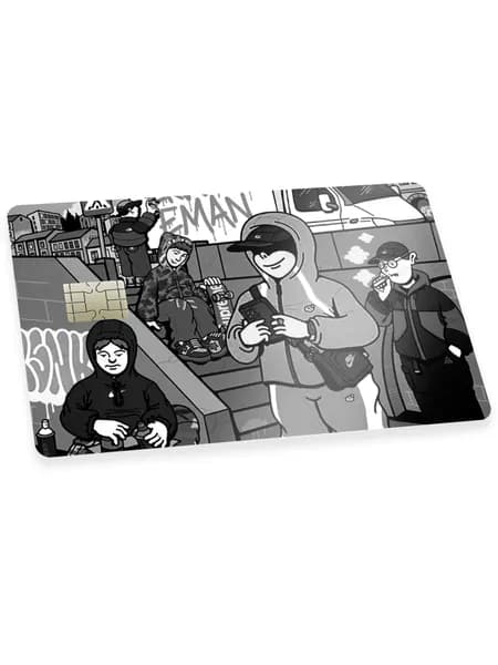 Наклейка на банковскую карту андеграунд