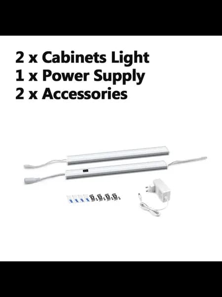 LED светильники для шкафов 2 4 6 шт, датчик движения