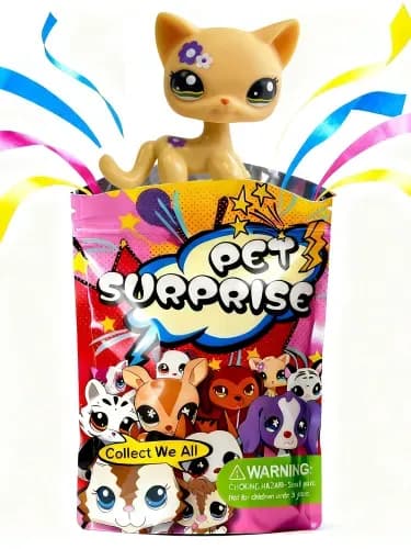 Pet Shop #1962,лпс игрушки,Короткошерстная кошка,подарок для девочки(С упаковочным пакетом)