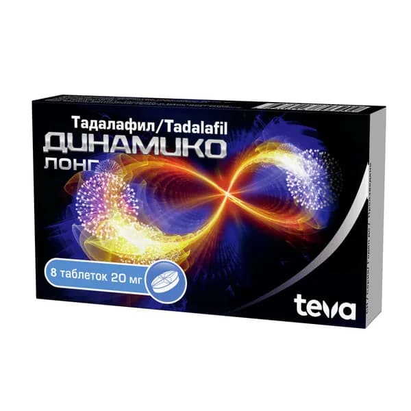 Динамико Лонг таблетки п/о плен. 20мг 8шт