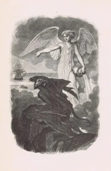 Песни Беранже. Святая Елена. Антикварная цинкография. Россия, 1905 год