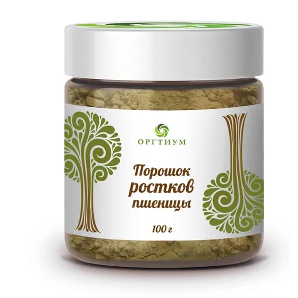 Порошок проростков пшеницы  минеральный комплекс Оргтиум, 100 гр