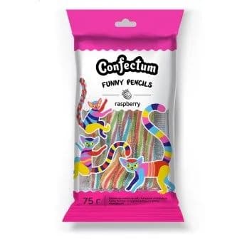 Мармелад жевательный Confectum Funny Pencils со вкусом малины 75г