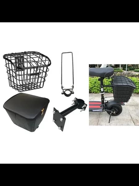 Корзина задняя для скутера KUGOO M4 Pro, черная