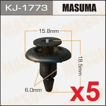 Клипса автомобильная 5 шт. masuma KJ 1773