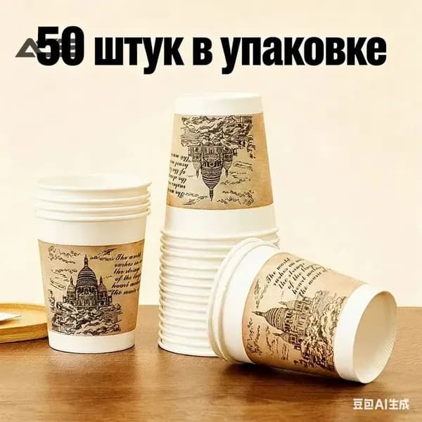 Одноразовые бумажные стаканчики