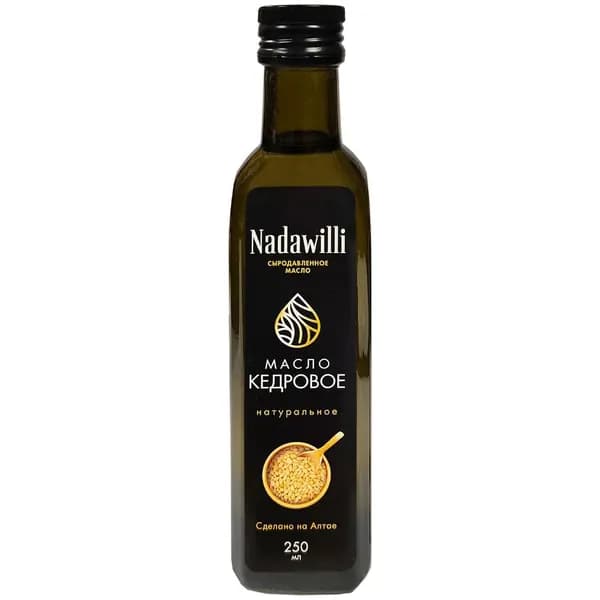 Nadawilli Масло растительное нерафинированное пищевое кедровое 250 мл