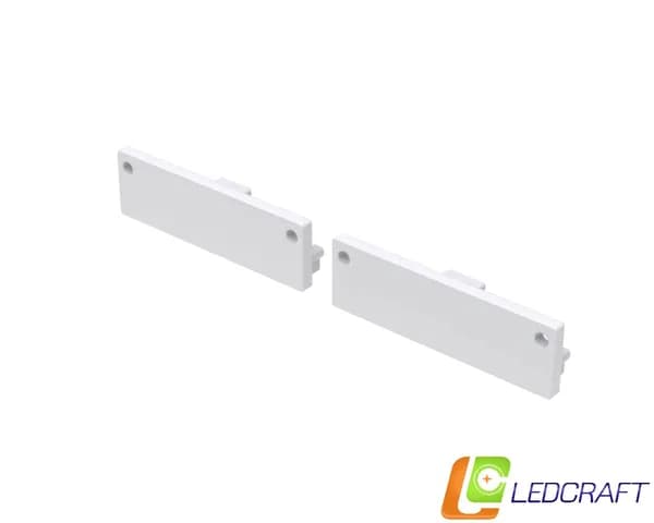 Заглушки 2 шт для профиля LC-LP1035M34 пластиковые серые