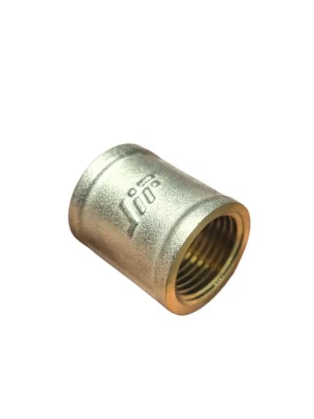 Муфта латунная JIF 1/2", DN15. Art. JIF210NB.