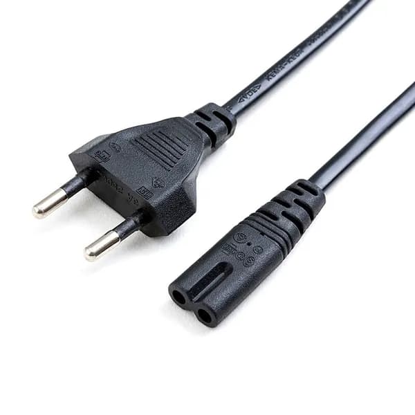 Кабель питания, сетевой шнур, C7, 2pin, 220V, 1.2 метра, чёрный