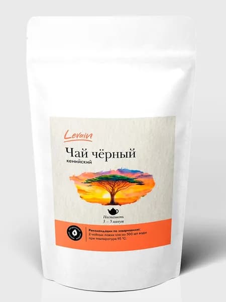 Кенийский чёрный чай c почками (типсами) Levain, 100 г, экологичный чай