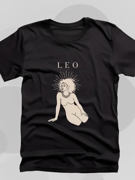 Футболка Leo – Королева зодиака- лев