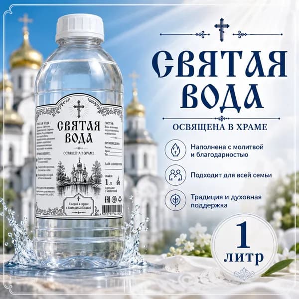 Вода святая 1 литр