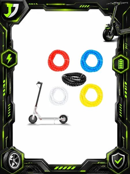 Защитный чехол троса тормоза 2M 8mm для Ninebot Xiaomi, PP, 2M, Red/White/Yellow/Brown, 50g, 1 шт.