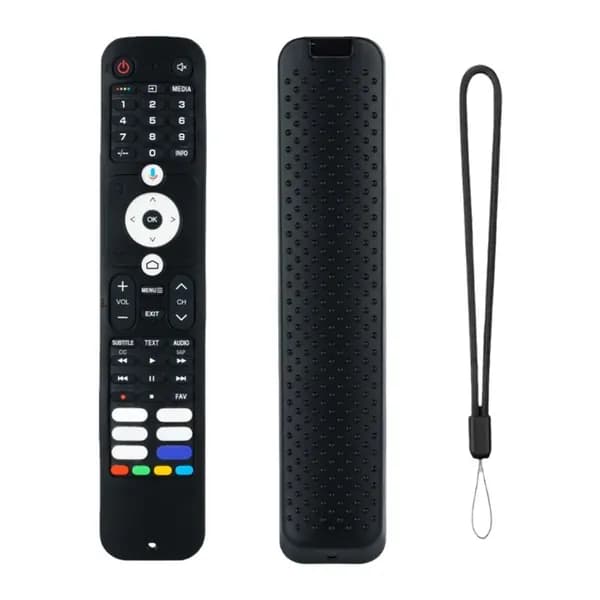 (1 шт.) Силиконовый чехол для пульта телевизора Haier HTR U32G черный
