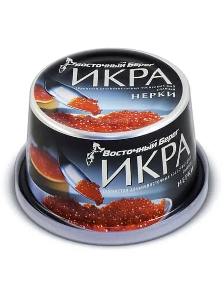 Восточный Берег Икра нерки зернистая солёная, 125г