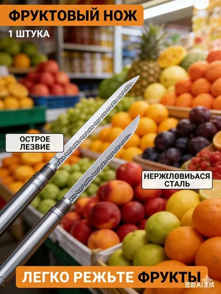 Нож для чистки креветок 1 предм. светло-серый