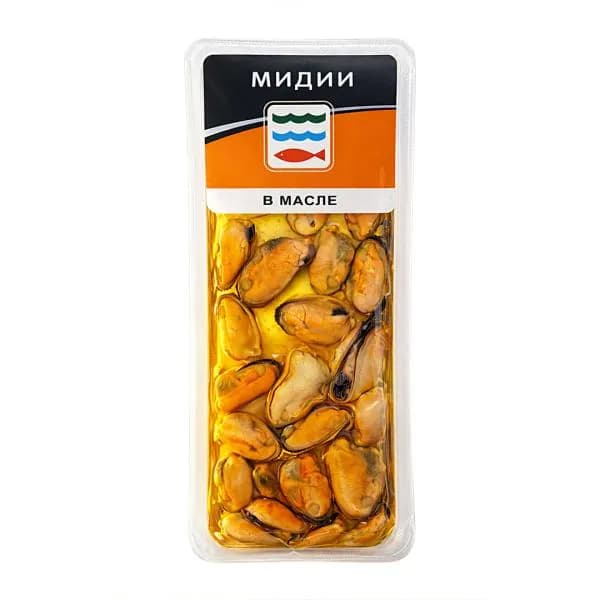 Мидии в масле 150г