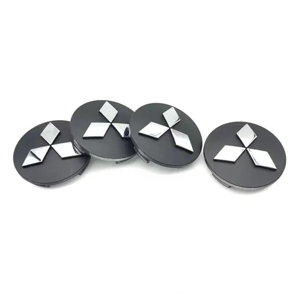 Колпачки заглушки на литые диски Mitsubishi/Митсубиси 60/54/10 мм, комплект 4 шт. диск Mitsubishi влезут. XW0610-8