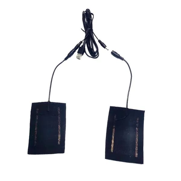 (1 комплект) перчатки USB 5V, теплый нагревательный лист, черный